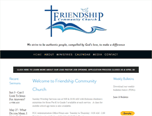 Tablet Screenshot of friendshipcommunity.ca